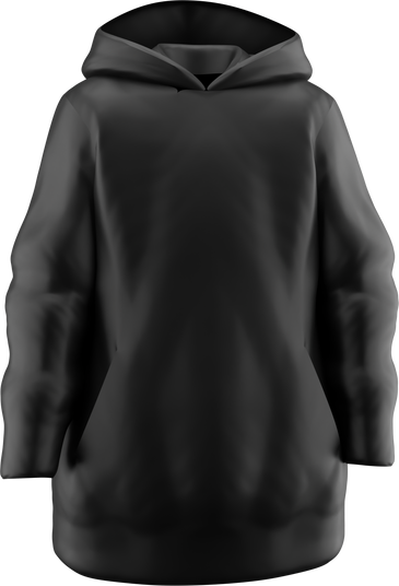 3d Black Hoodie
