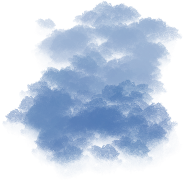 Blue Watercolor Clouds